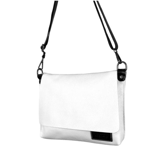 Bolso Bandolera de Piel Estilo Casual con Solapa y Cremallera