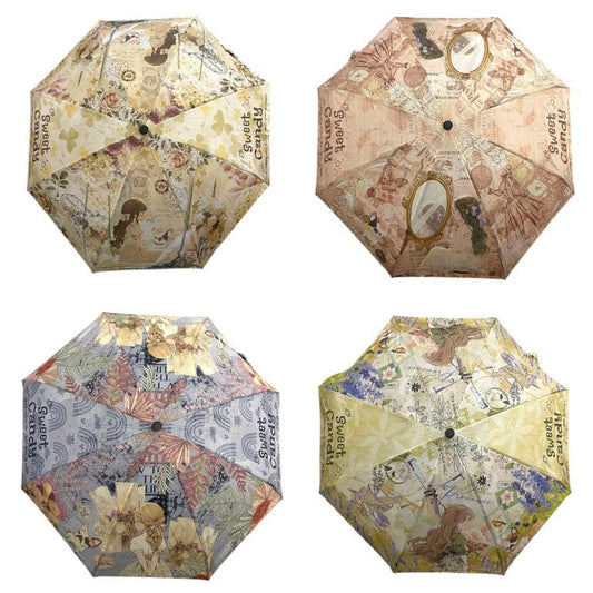 Paragua Sweet candy con funda y caja de regalo