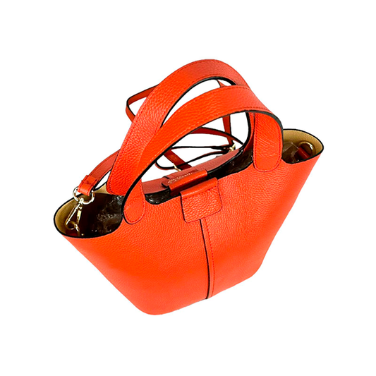 Bolso Bucket de Piel Elegante con Bolso Interior para Mujer