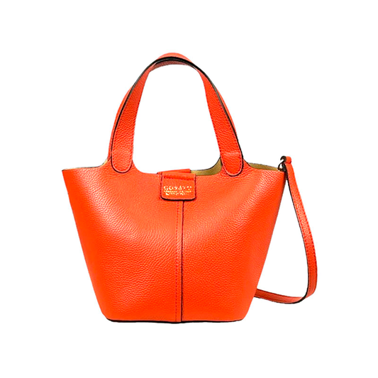 Bolso Bucket de Piel Elegante con Bolso Interior para Mujer