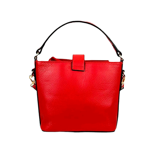 Bolso de Mano Piel con Bolsillo Delantero