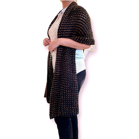 Bufanda de Punto Pasmina Ancha