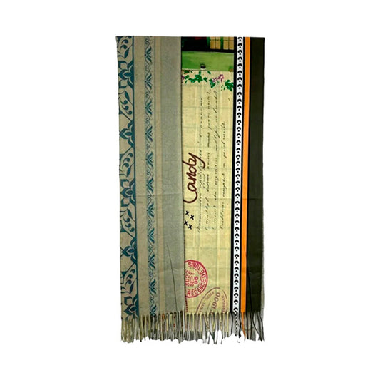 Bufanda Sweet Candy "Love Yourself" con Flecos