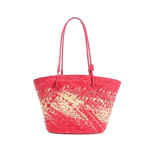 Capazo de Papel para Playa con Organizador Interior