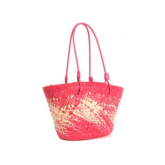 Capazo de Papel para Playa con Organizador Interior