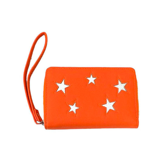 Cartera Grande con Estrellas y Asa para la Muñeca