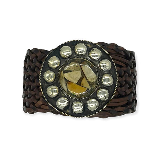 Cinturón de Piel Artesanal con Hebilla Grande