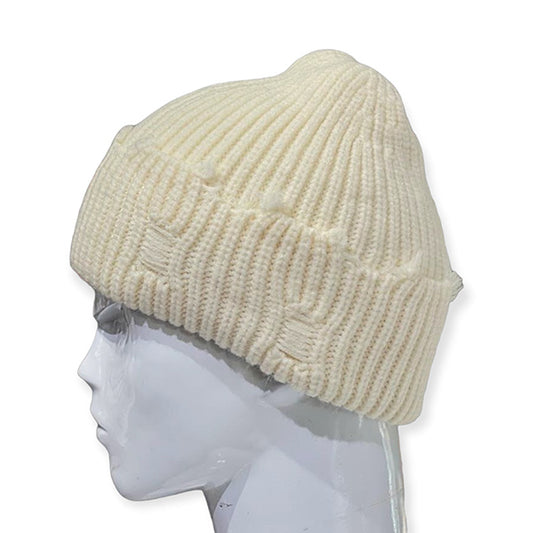 Gorro de Punto Desgastado para Invierno