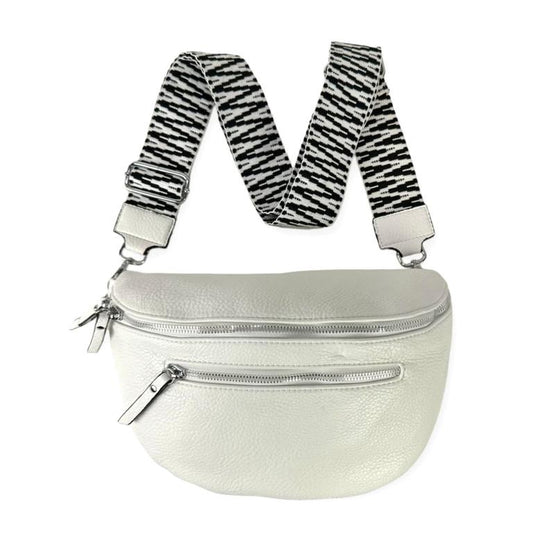 Riñonera Grande con 2 Cremalleras y Bolsillos Exteriores