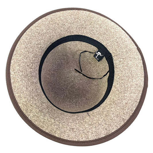 Sombrero Bombín de Lana con Lazo