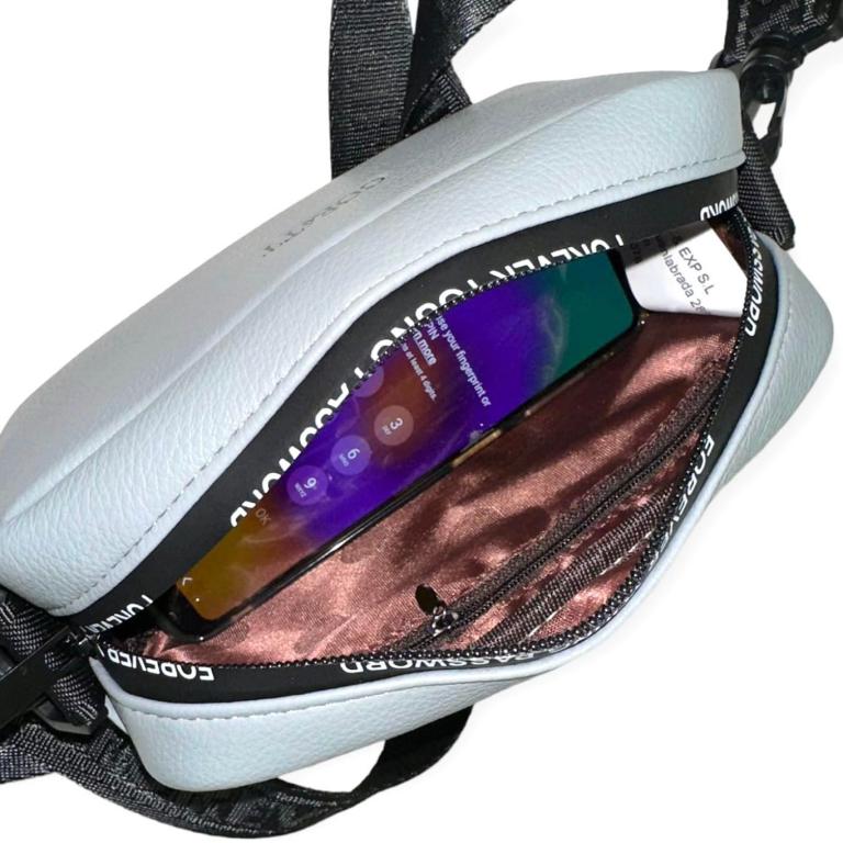 MIniBolso Bandolera Sintético compacto con cremallera antisalpicadura