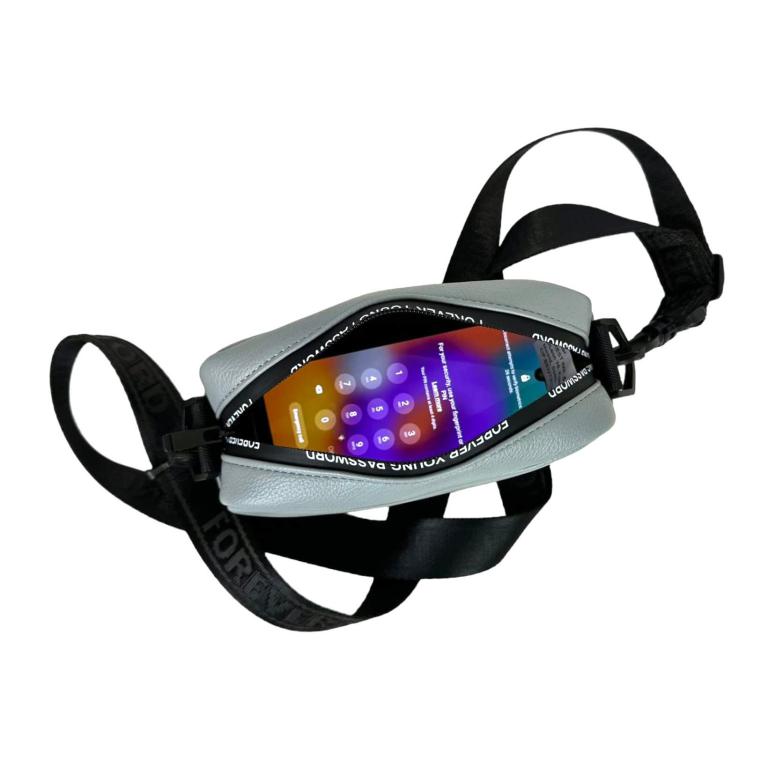 MIniBolso Bandolera Sintético compacto con cremallera antisalpicadura