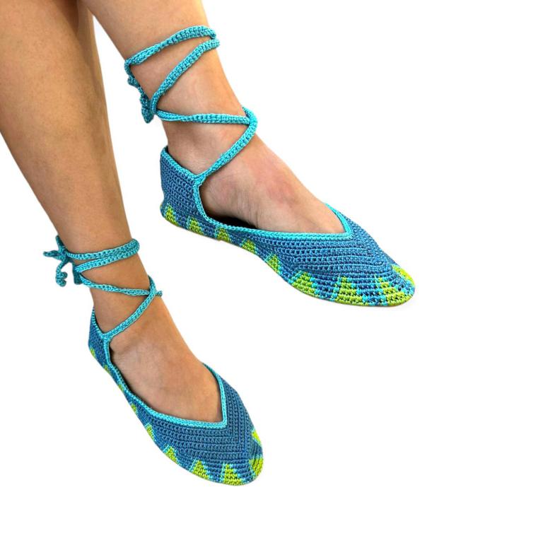 Bailarinas Artesanales De Crochet Para Mujer