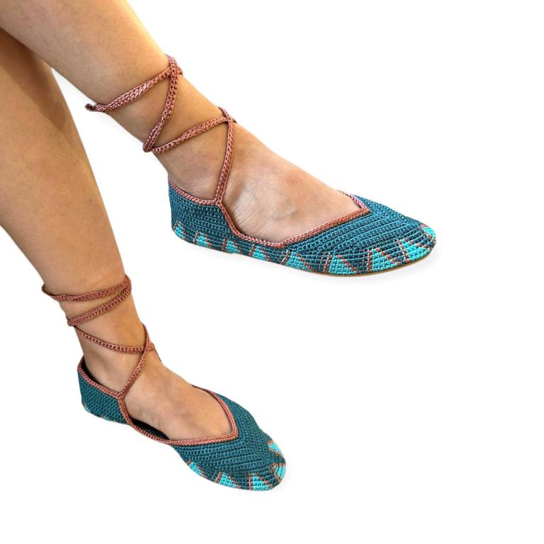 Bailarinas Artesanales De Crochet Para Mujer