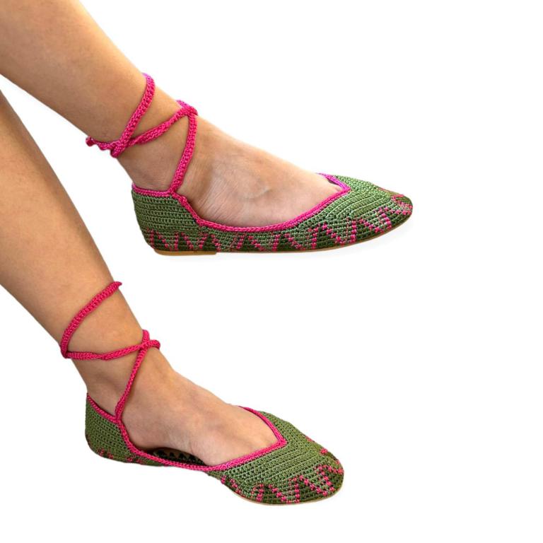 Bailarinas Artesanales De Crochet Para Mujer