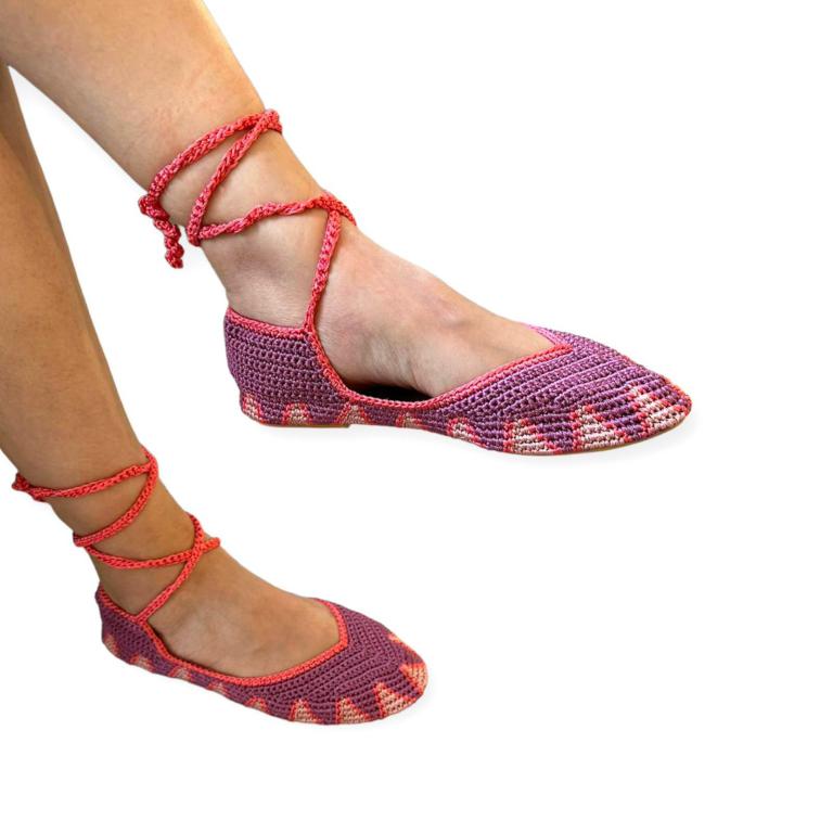 Bailarinas Artesanales De Crochet Para Mujer
