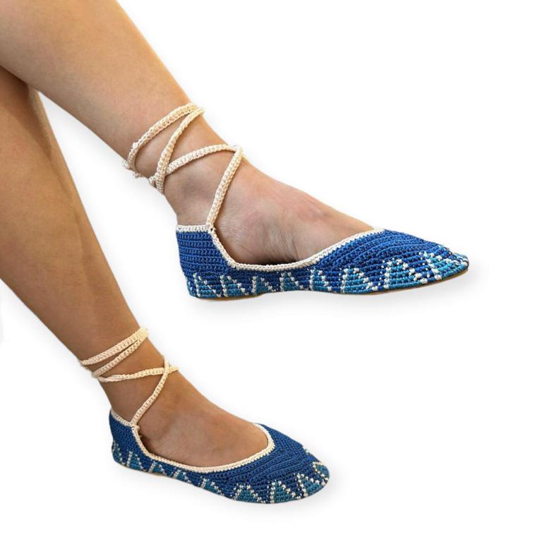 Bailarinas Artesanales De Crochet Para Mujer