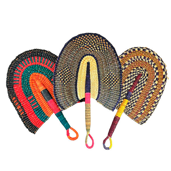 Abanico Paipay Artesanal Africano