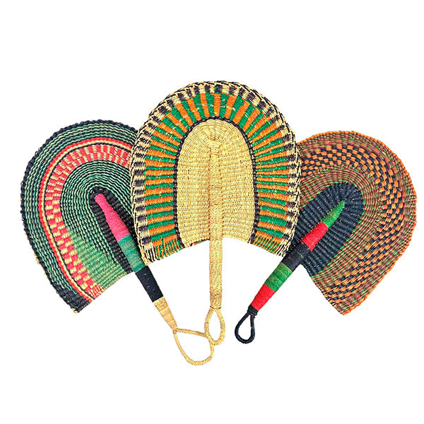 Abanico Paipay Artesanal Africano