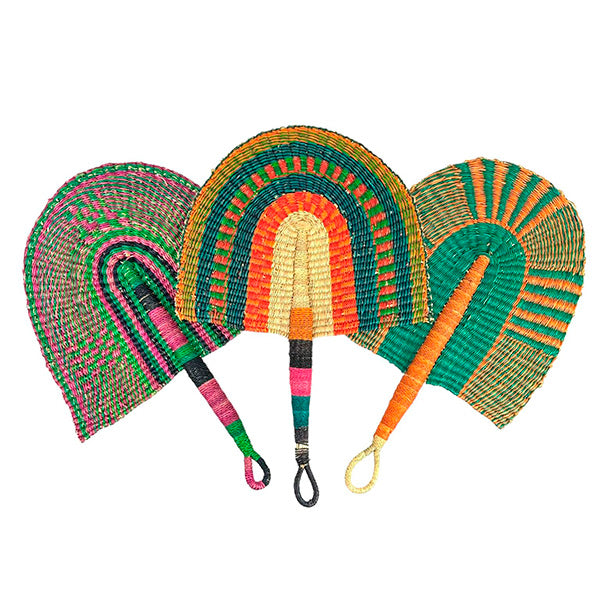 Abanico Paipay Artesanal Africano