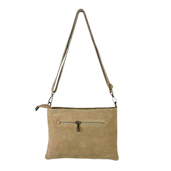 Bolso Bandolera Piel Italiana con Tachuelas