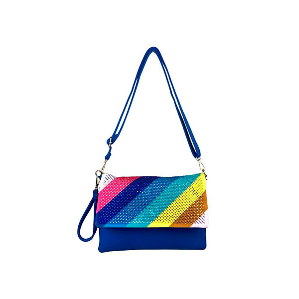 Bolso Bandolera Multicolor con Piedras