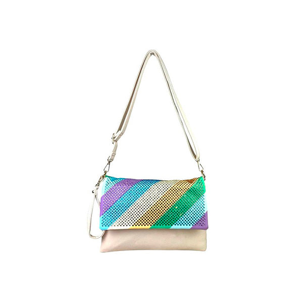 Bolso Bandolera Multicolor con Piedras