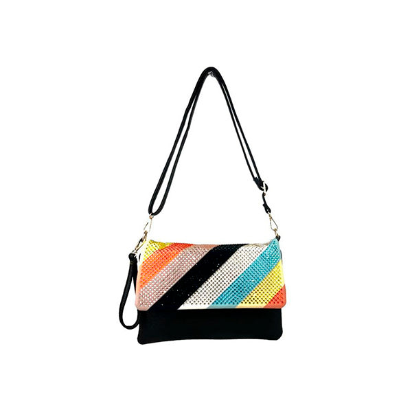 Bolso Bandolera Multicolor con Piedras