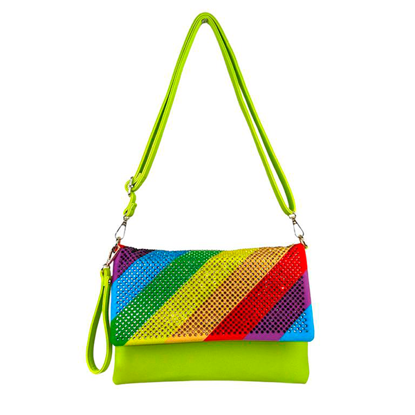 Bolso Bandolera Multicolor con Piedras