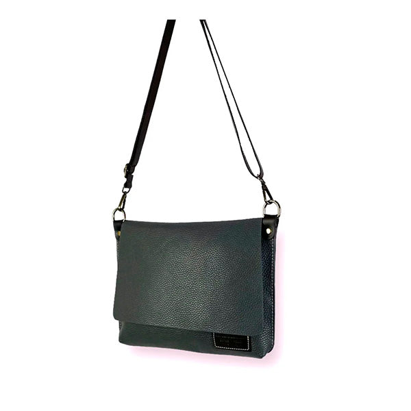 Bolso Bandolera de Piel Estilo Casual con Solapa y Cremallera