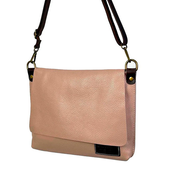 Bolso Bandolera de Piel Estilo Casual con Solapa y Cremallera