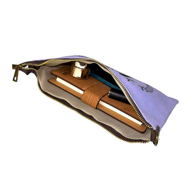 Bolso Bandolera Pequeño de Lona con Asas de Piel