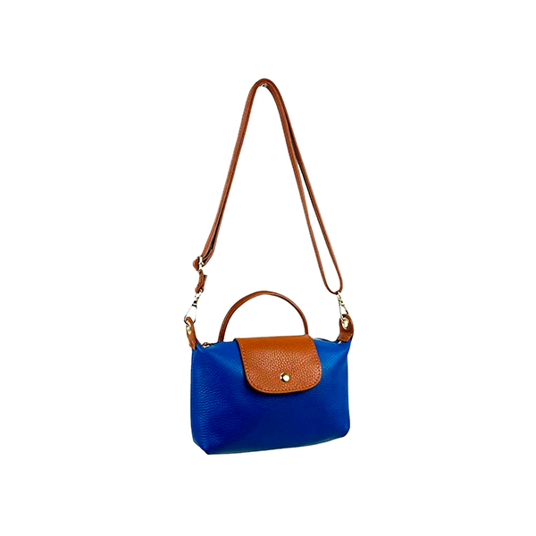 Bolso Bandolera Piel Italiana con Asa de Mano