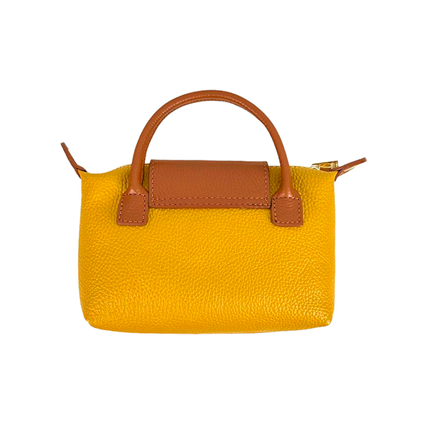 Bolso Bandolera Piel Italiana con Asa de Mano