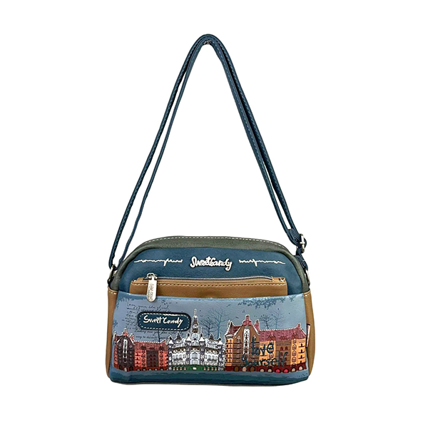Bolso Bandolera Sweet Candy con Bolsillos Exteriores para Mujer