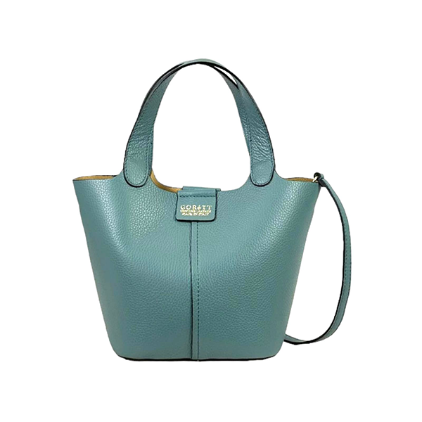 Bolso Bucket de Piel Elegante con Bolso Interior para Mujer