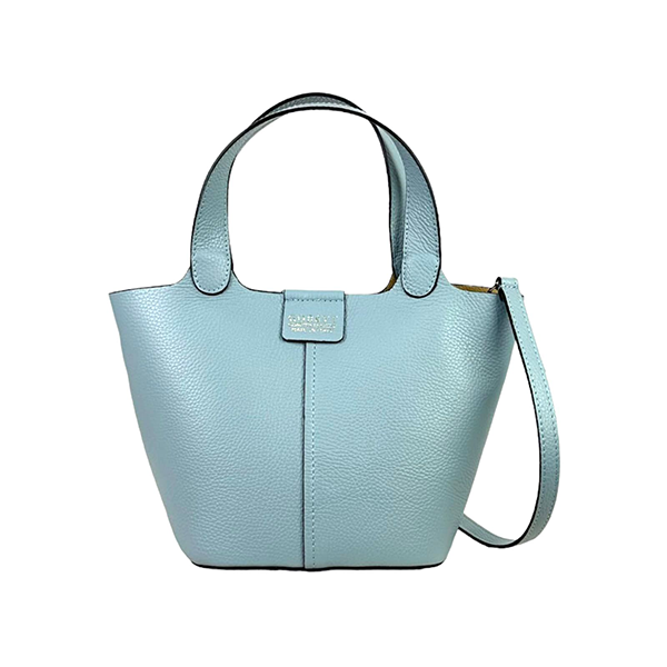 Bolso Bucket de Piel Elegante con Bolso Interior para Mujer
