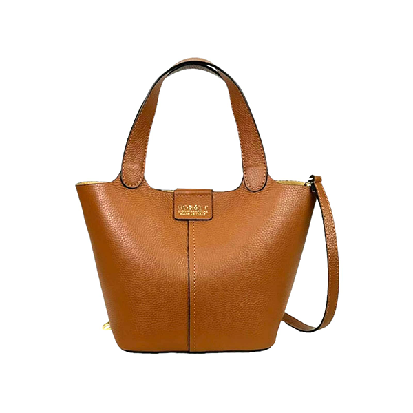 Bolso Bucket de Piel Elegante con Bolso Interior para Mujer