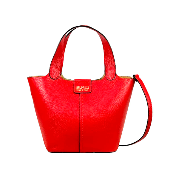 Bolso Bucket de Piel Elegante con Bolso Interior para Mujer