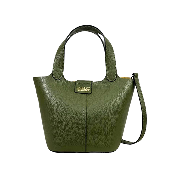 Bolso Bucket de Piel Elegante con Bolso Interior para Mujer