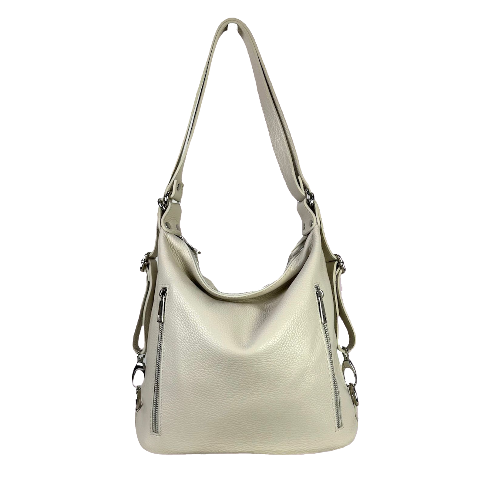 Bolso Convertible en Mochila Piel Auténtica