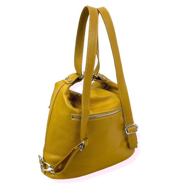 Bolso Convertible en Mochila Piel Auténtica