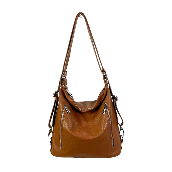 Bolso Convertible en Mochila Piel Auténtica
