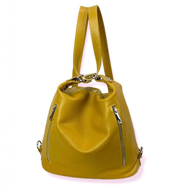 Bolso Convertible en Mochila Piel Auténtica