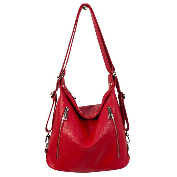 Bolso Convertible en Mochila Piel Auténtica