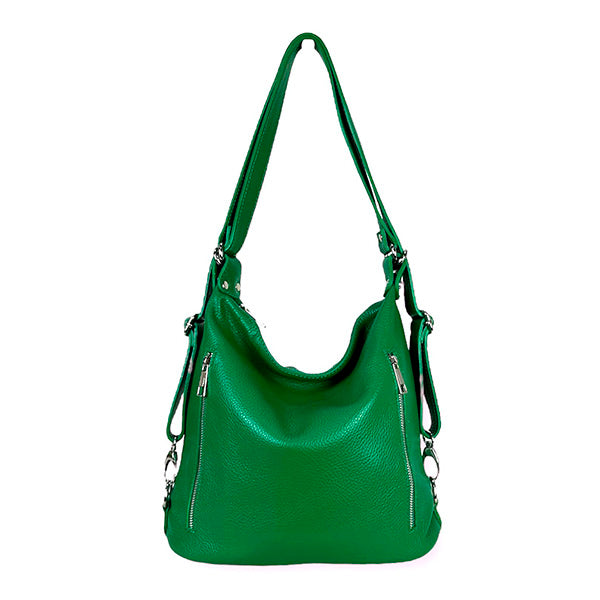 Bolso Convertible en Mochila Piel Auténtica