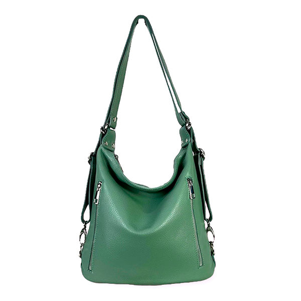 Bolso Convertible en Mochila Piel Auténtica