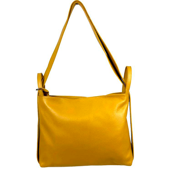 Bolso Convertible en Mochila Piel Italiana para Mujer