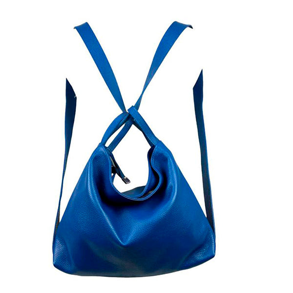 Bolso Convertible en Mochila Piel Italiana para Mujer