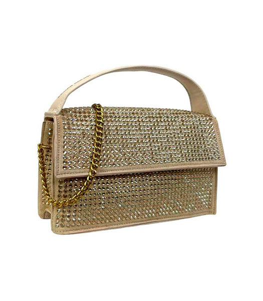 Bolso de Fiesta Elegante con Asa de Mano y Cadena